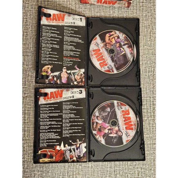 WWE RAW The Beginning DVD 4 Discs Set WWF Preowned Untested Wrestling Undertaker - Picture 5 of 6